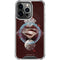 DC Comics Superman Purple Abstract Collage iPhone 14 Pro Clear Case